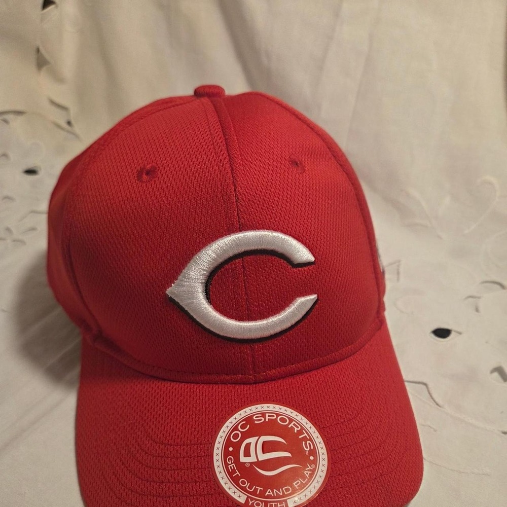 new youth red cincinnati red baseball cap